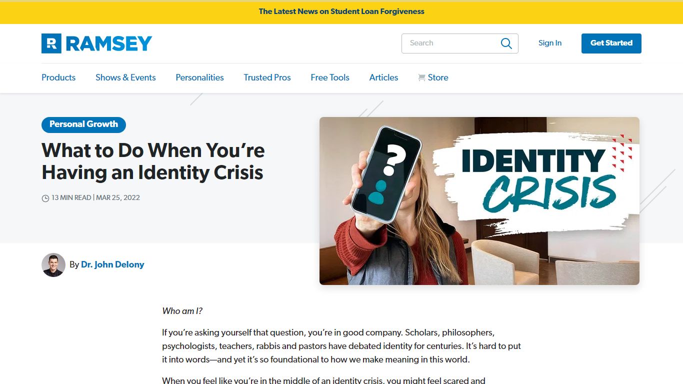 What to Do When You’re Having an Identity Crisis